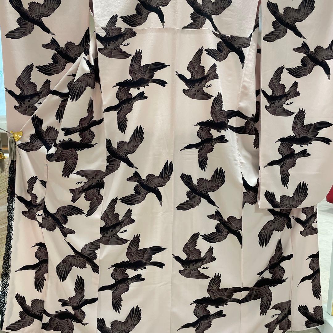 希少】岡重 八咫烏 着物 振袖 成人式