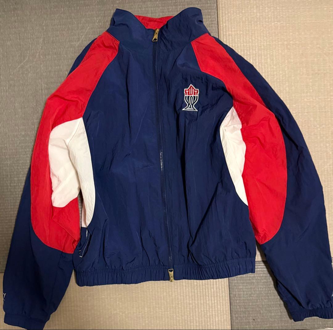 JORDAN トロフィールーム　ナイロンジャケット ネイビー/レッド Trophy Room x Jordan 'New Sheriff In Town' Track Jacket – TROPHY