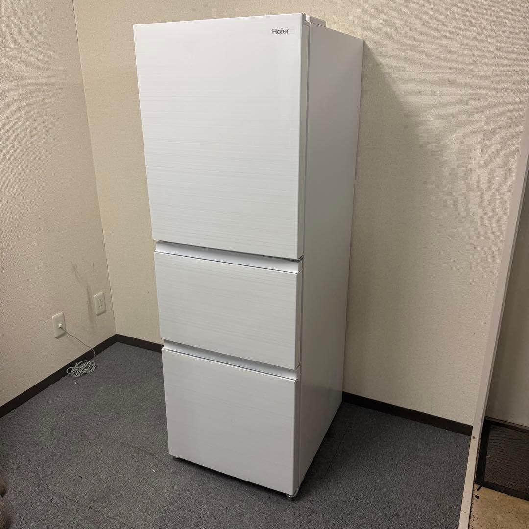 【2022年製】Haier 3ドア冷蔵庫 286L JR-CV29A ホワイト ハイアール 冷蔵庫 3ドア 右開き 286L JR-CV29A-W リネンホワイト の