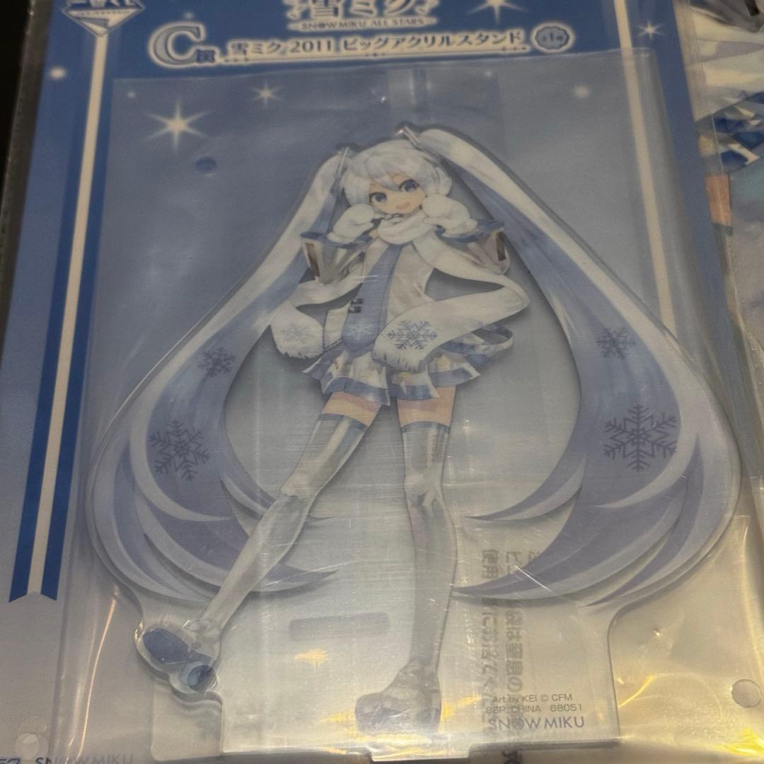雪ミク 一番くじ C賞 2011 ビッグアクリルスタンド - メルカリ