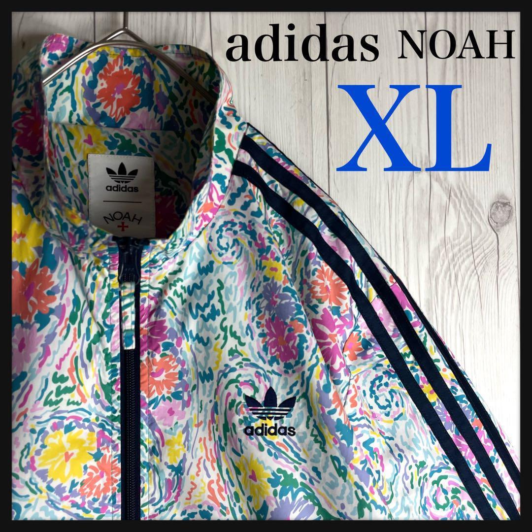 超希少XLサイズ】アディダス×ノア☆総柄 刺繍ロゴ フローラル