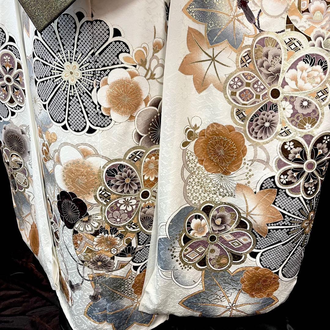 ◾️振袖フルセット□オーダー仕立て付き□新作□白地正絹□振袖一式