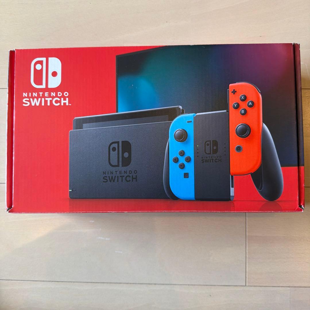 Nintendo Switch 本体 青とオレンジ ジョイコン付き Switch】Joy-Con(L) ブルー/(R) ネオンイエロー | 任天堂 | HAC-A