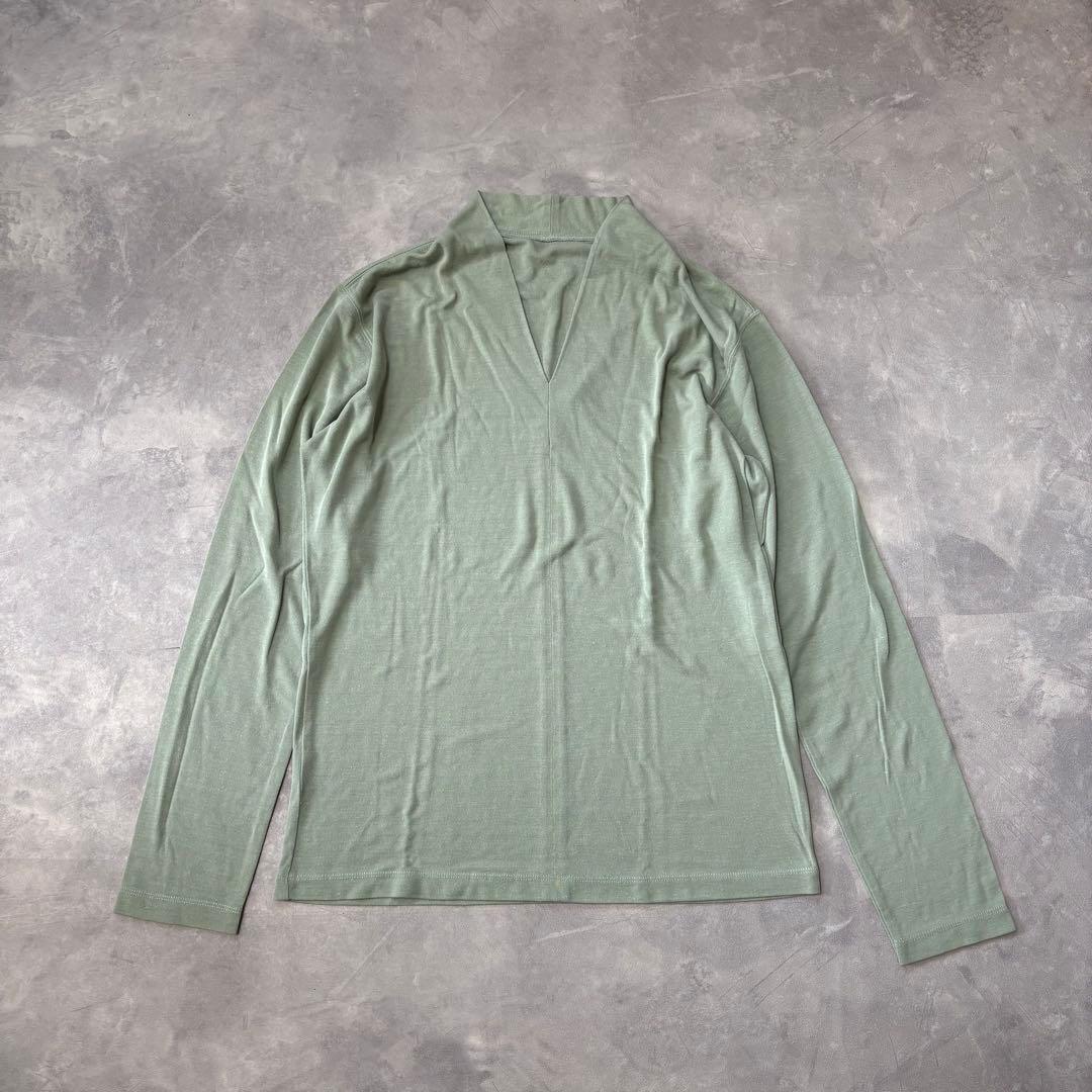 ヨーガンレール シルク100% 絹 Vネック カットソー 長袖 薄地 - メルカリ