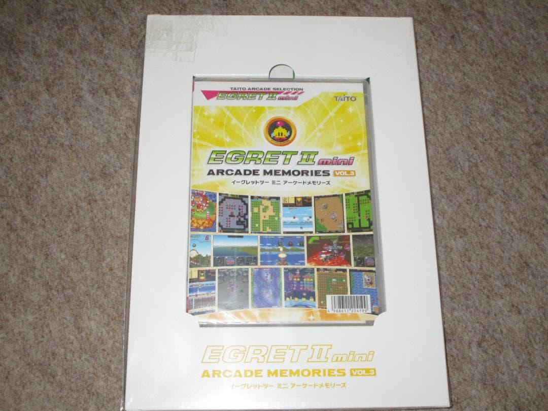新品未開封　アーケードメモリーズVOL.3 (イーグレットツーミニ) タイトー イーグレットツー ミニ』アーケードメモリーズVOL.3」は12月19日発売
