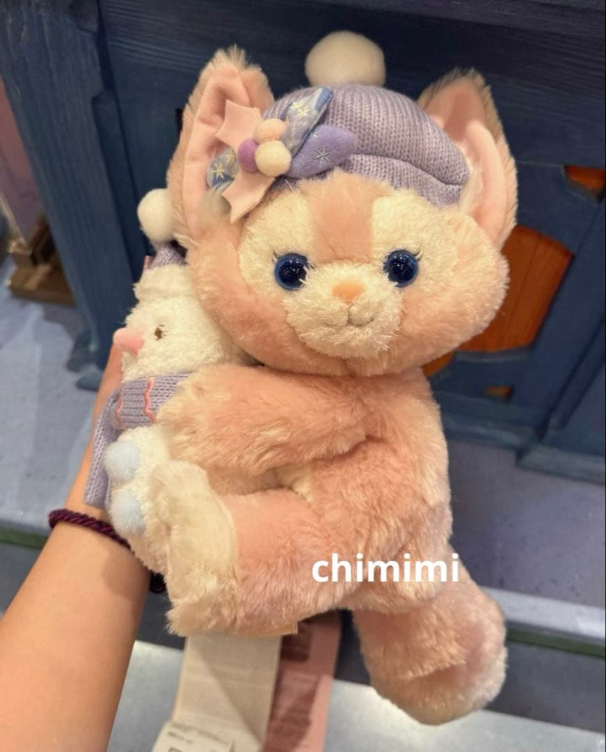 香港ディズニー　クリスマス　リーナベル雪だるま　ぬいぐるみショルダーバッグ クリスマス 冬 リーナベル ぬいぐるみキーホルダー｜香港ディズニー