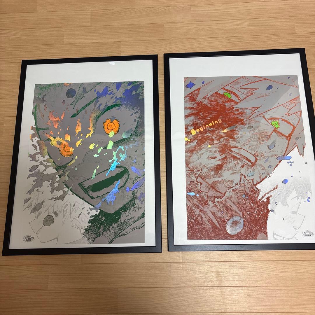 ヒロアカ　原画展　A2 アートポスター　２枚セット ヒロアカ原画展 グッズ情報】 □A2アートポスター2枚セット 【The