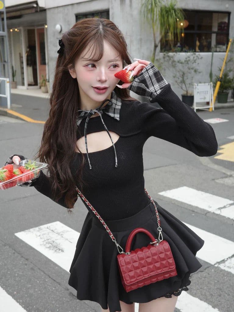 Darich ダーリッチ DRチャームチョコレートハンドバッグ 赤 - メルカリ