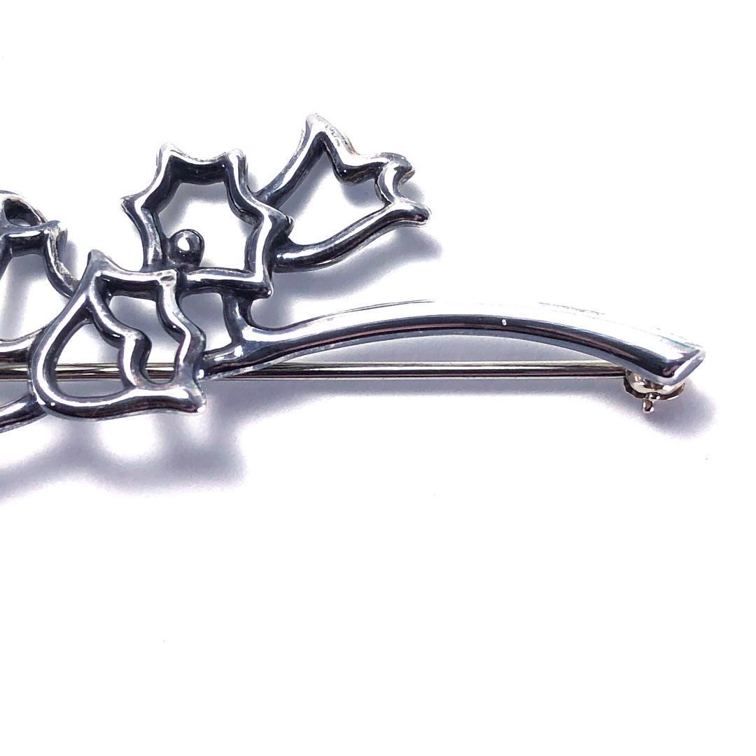 美品・箱付き】ティファニー／ホタルブクロ ピンブローチ SV925 - メルカリ