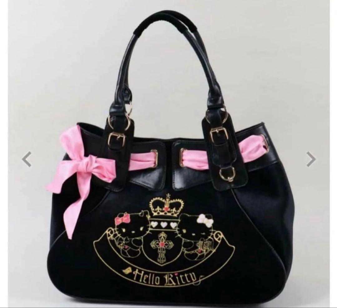 ハローキティ SPINNS 天使小悪魔シリーズベロアバッグ - メルカリ