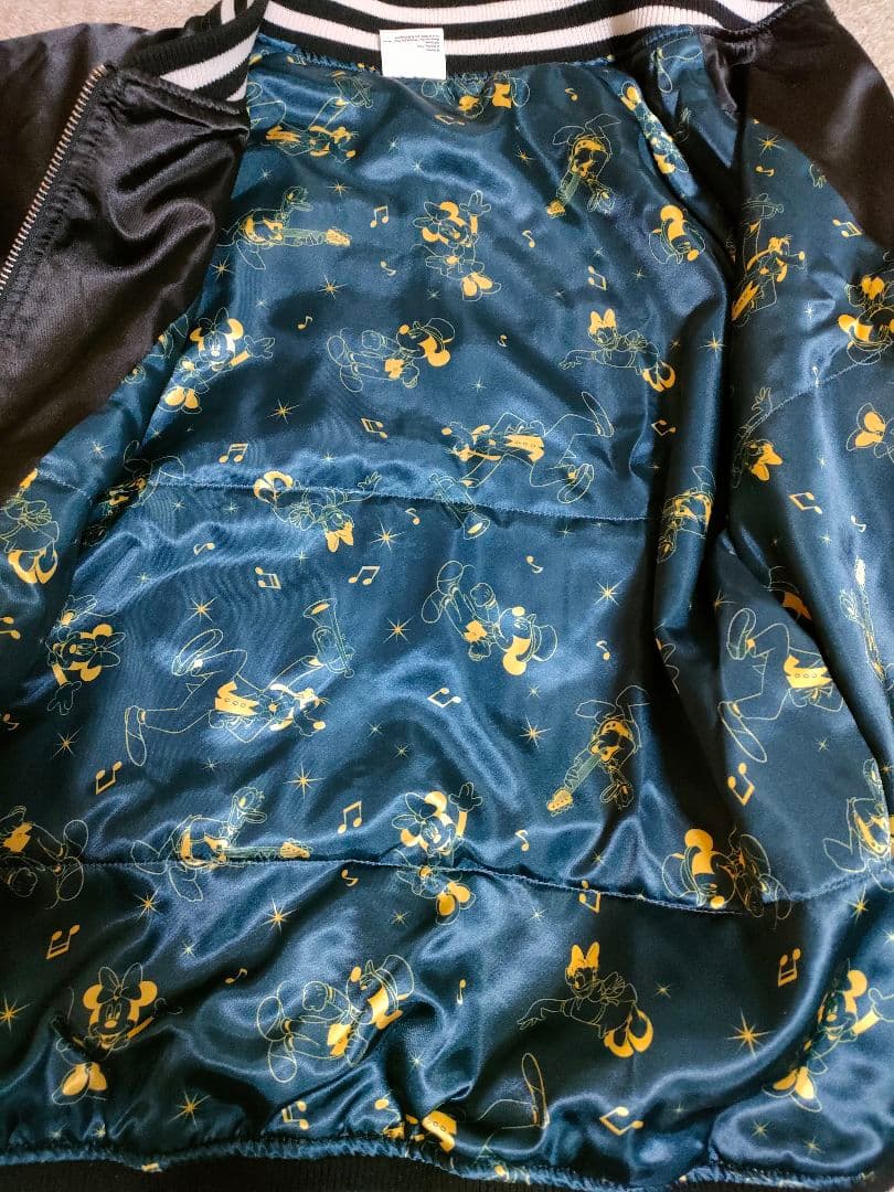 ディズニー刺繍スカジャン 【ミッキー＆フレンズ】ドラムミッキー レア品