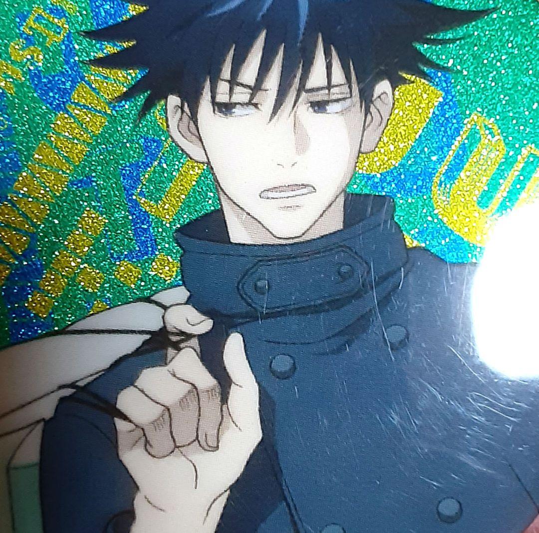 呪術廻戦 伏黒恵 缶バッチ TOKYOアニメツーリズム グリッター やや傷