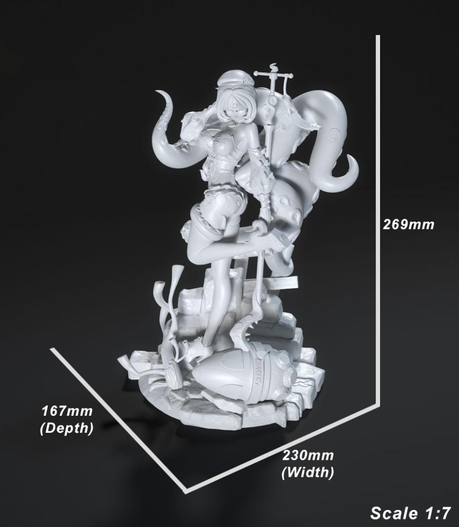 1/7 未塗装 未組立 フィギュア ガレージキット イディハリ ZZZ - メルカリ