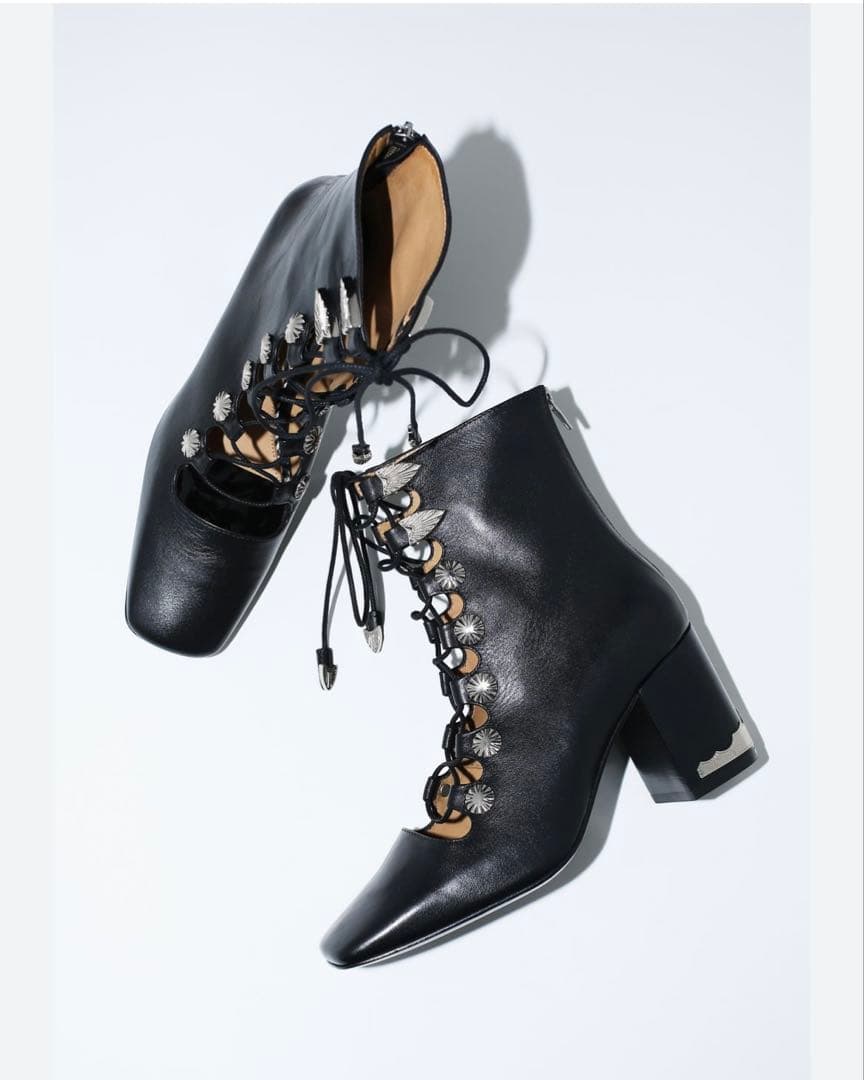 ☆TOGAPULLA☆本革バックルブーツ38美品 TOGA バックル付きレザー