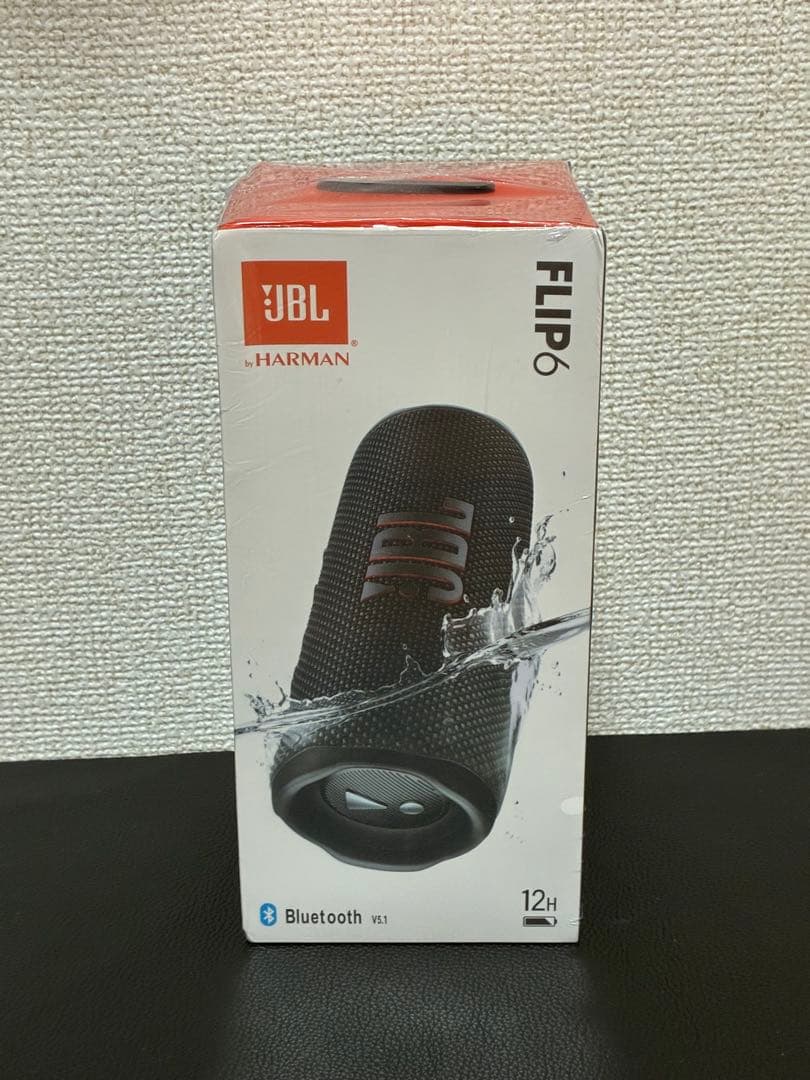 【新品・未使用】JBL Flip6 Bluetooth スピーカー　黒 JBL（ジェイビーエル） Bluetoothスピーカー FLIP 6 (ブラック)/JBL