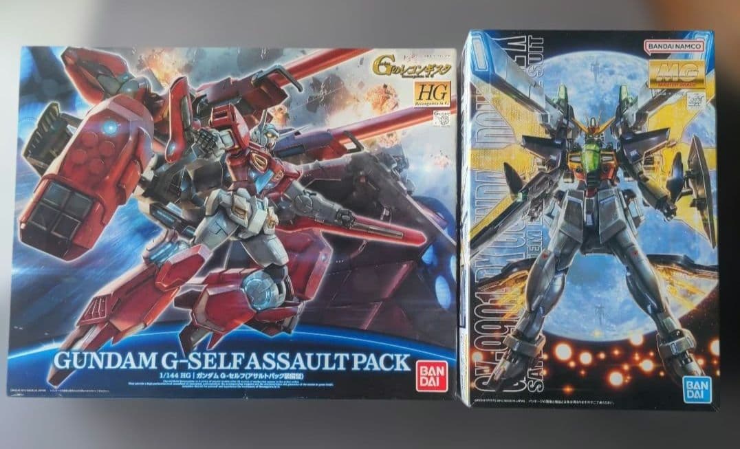MG　ダブルエックス　&　HG　Ｇセルフ　アサルトパック MG ダブルエックス & HG Gセルフ アサルトパック - メルカリ