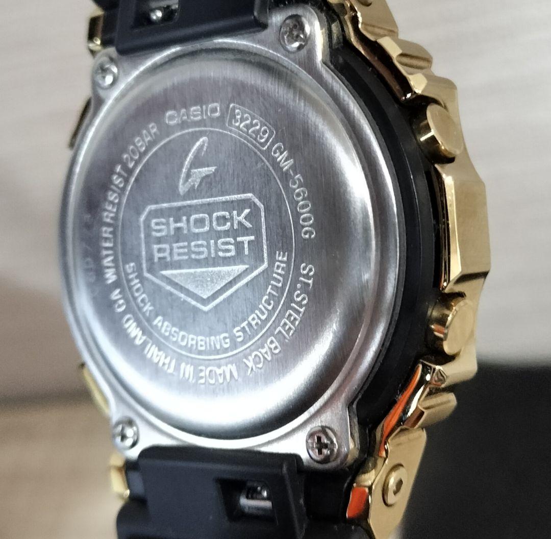 中古美品 G-SHOCK GM-5600G-9JF ゴールドメタル ラバー - メルカリ
