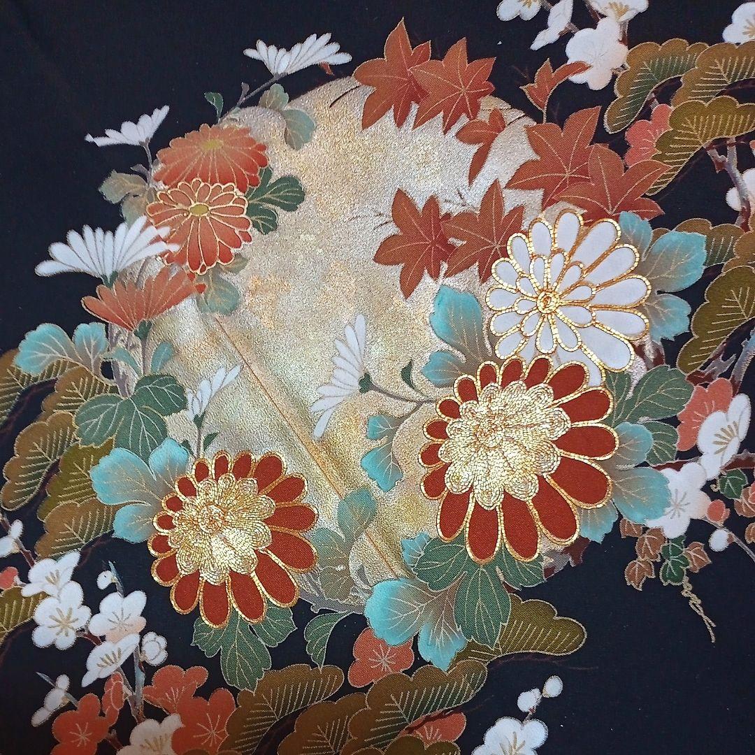 D04本日価格！☆USED美品☆ 結婚式 金彩 豪華 黒留袖6点セット - メルカリ