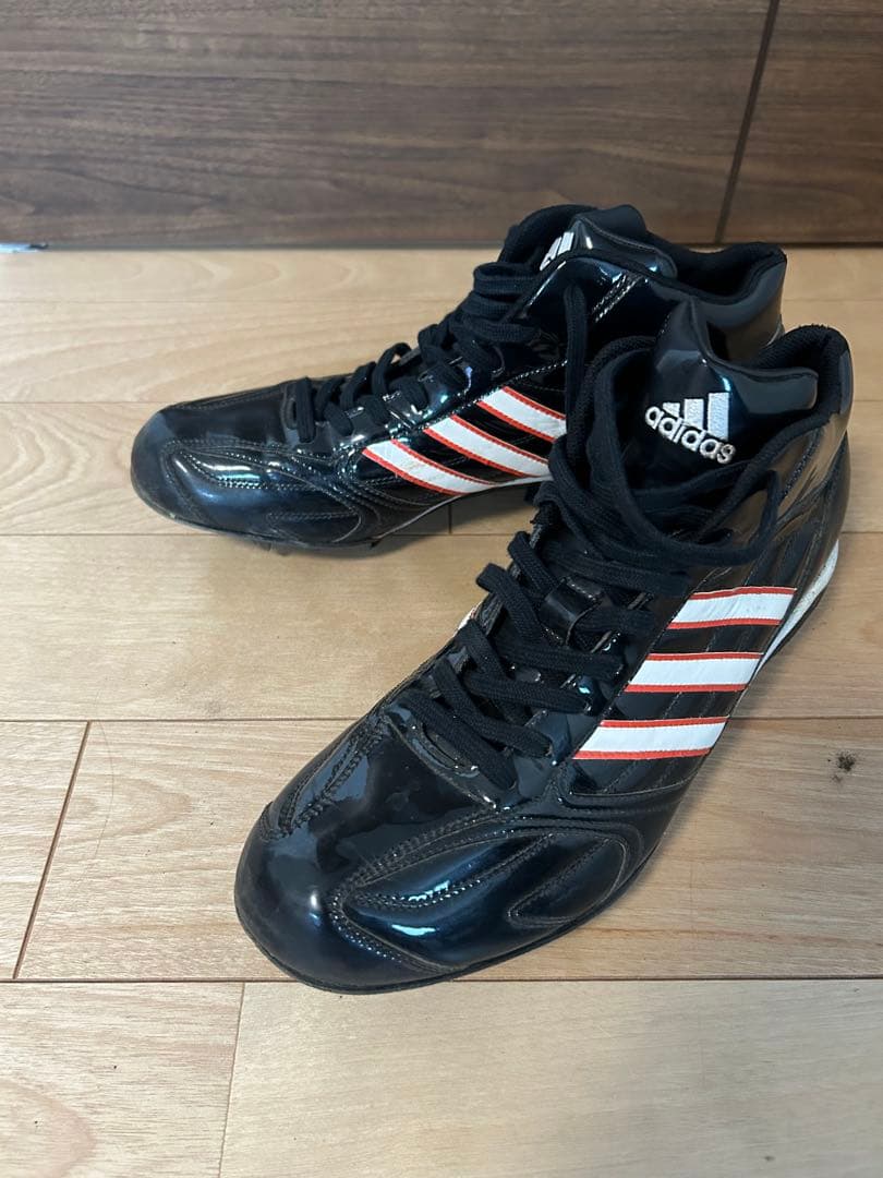 adidas アディダス ハイカットスパイク ブラック27 プロ野球支給品 新品✨】adidas ブラック ハイカット スパイク 野球 アディダス - メルカリ