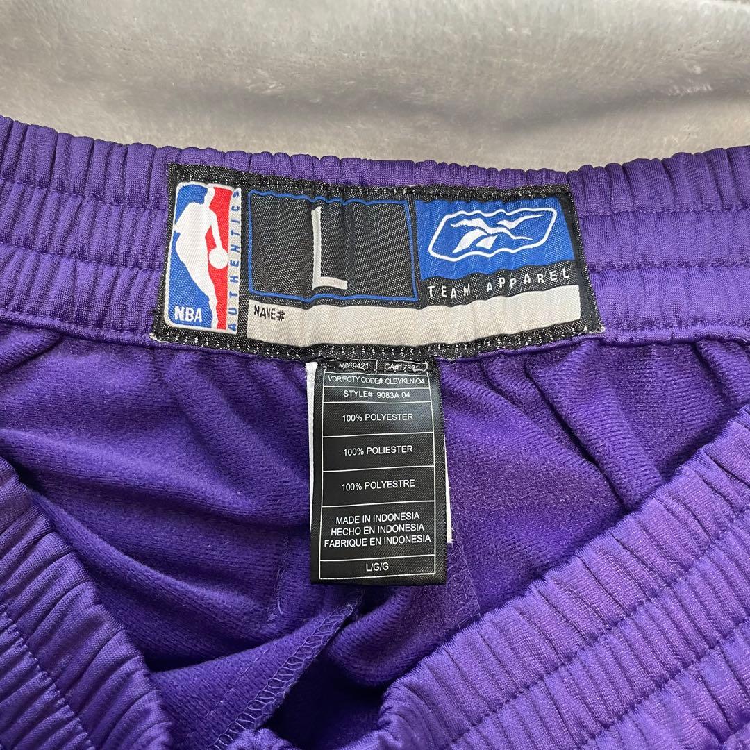 レイカーズ ウォームアップパンツ リーボック NBA パープル イエロー