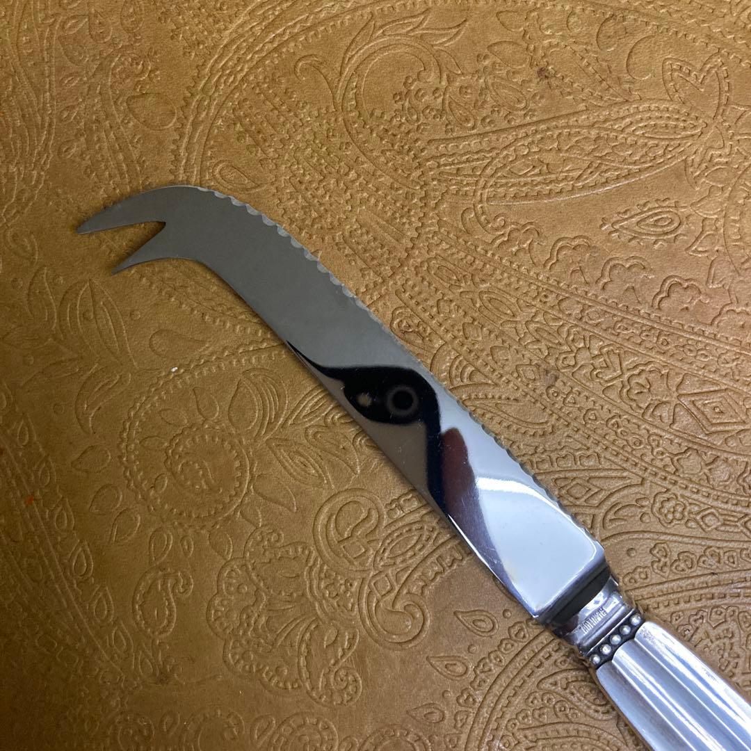 ジョージジェンセン】純銀/約64g チーズナイフ 17cm【エコーン】