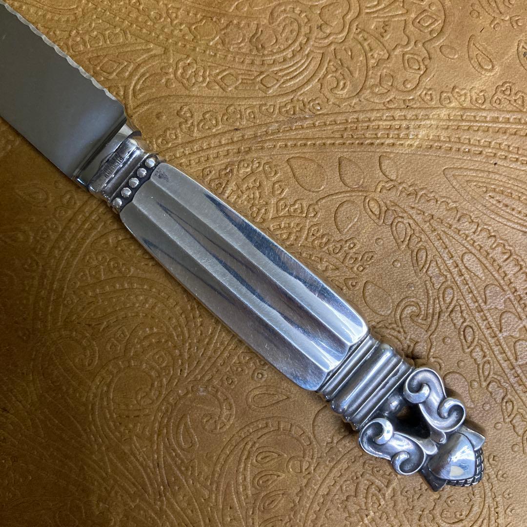 ジョージジェンセン】純銀/約64g チーズナイフ 17cm【エコーン】