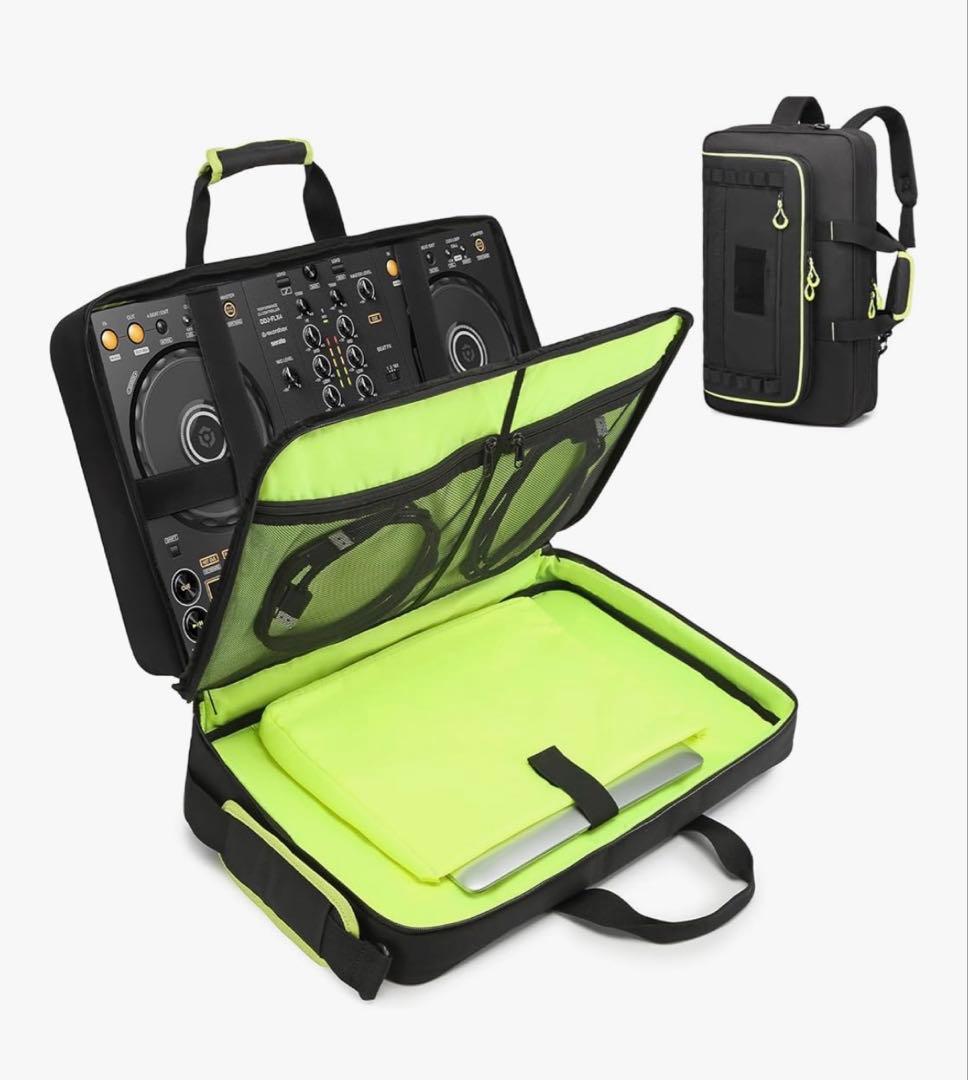 DJコントローラーケース　（黒＋緑） Amazon.co.jp: SNIGJAT DJコントローラーケース DDJ FLX4/ DJ 400/ DDJ