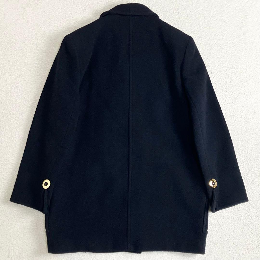 クリスチャンディオール アンゴラ ピーコート ダブルブレスト L 金