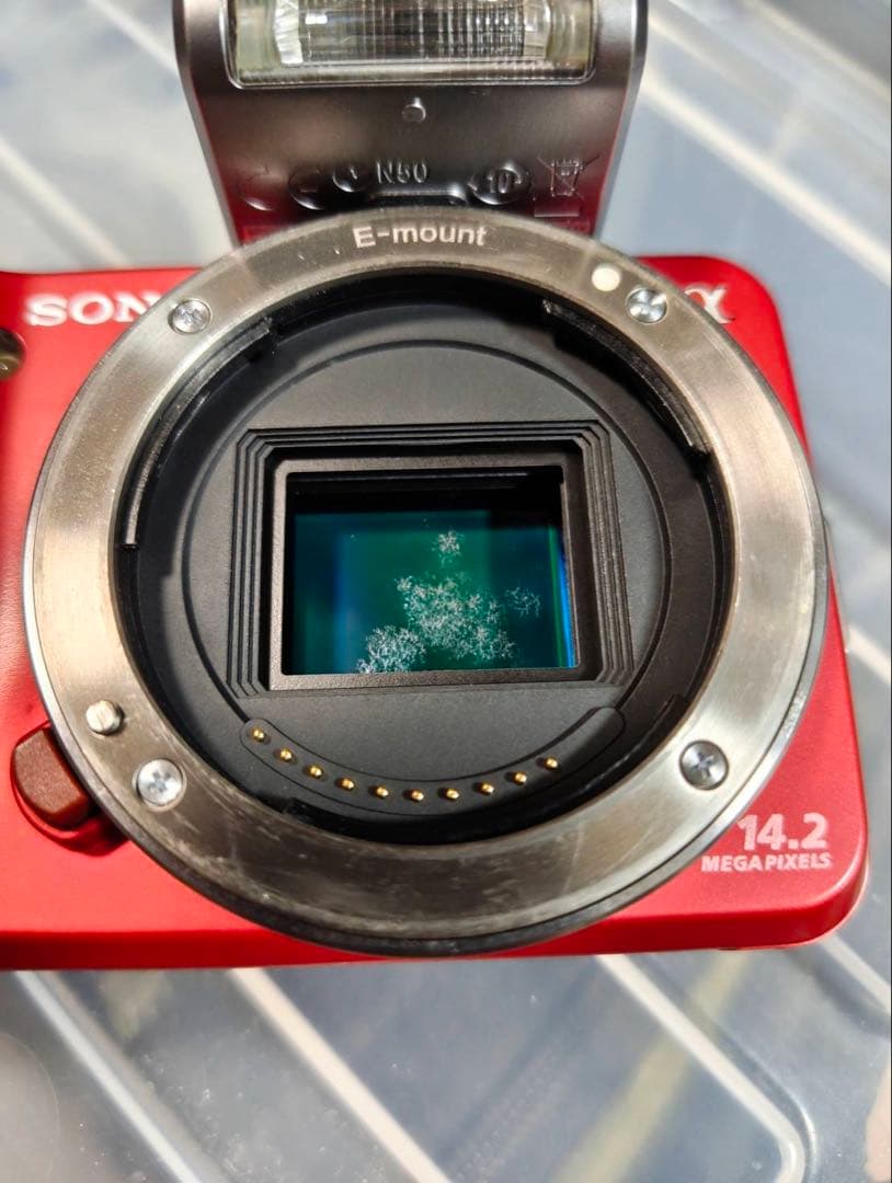 ジャンク品】SONY NEX-3 ミラーレスカメラ レッド 本体 - メルカリ