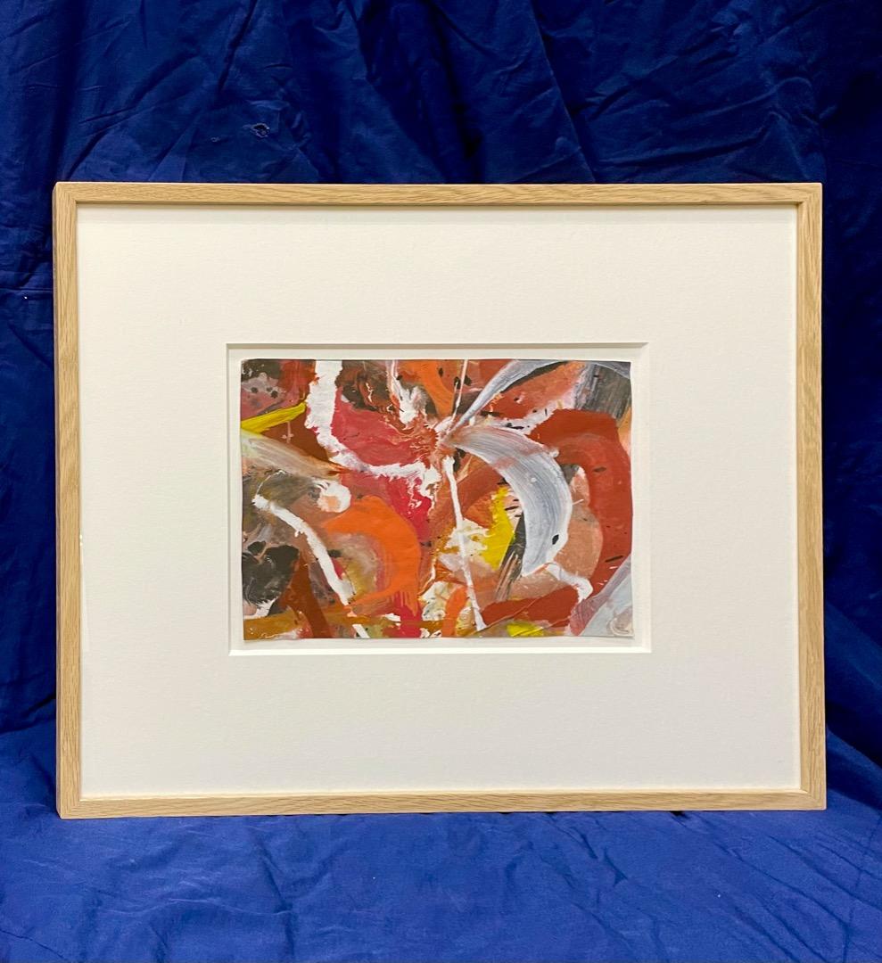 ◇素敵な抽象画を3点まとめてどうぞ◇堀内袈裟雄 ガッシュ 額装 一点物