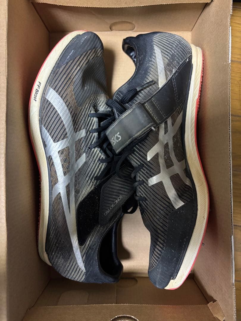 アシックス　ソニックスカイプロ 28.0cm 黒/赤【値下げしました】