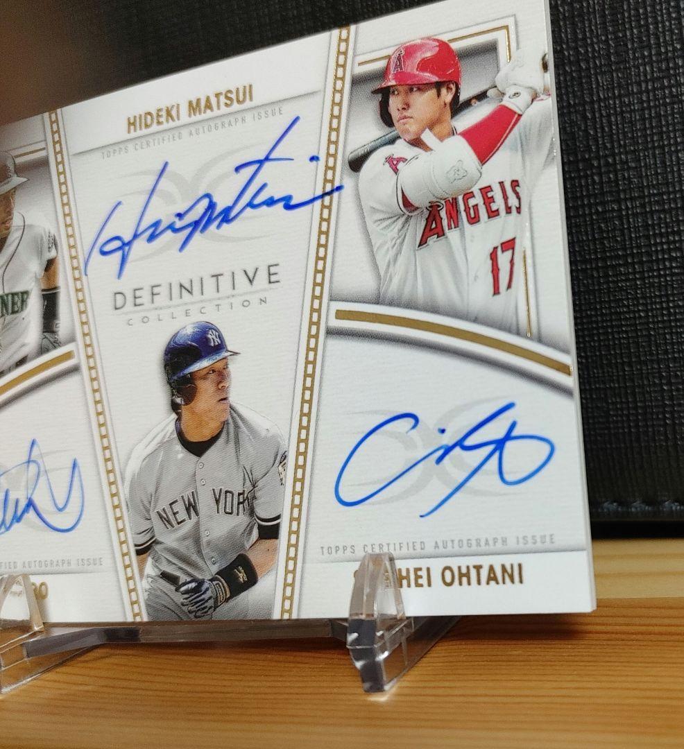 激レア】 大谷翔平 松井秀喜 イチロー トリプル サインカード topps