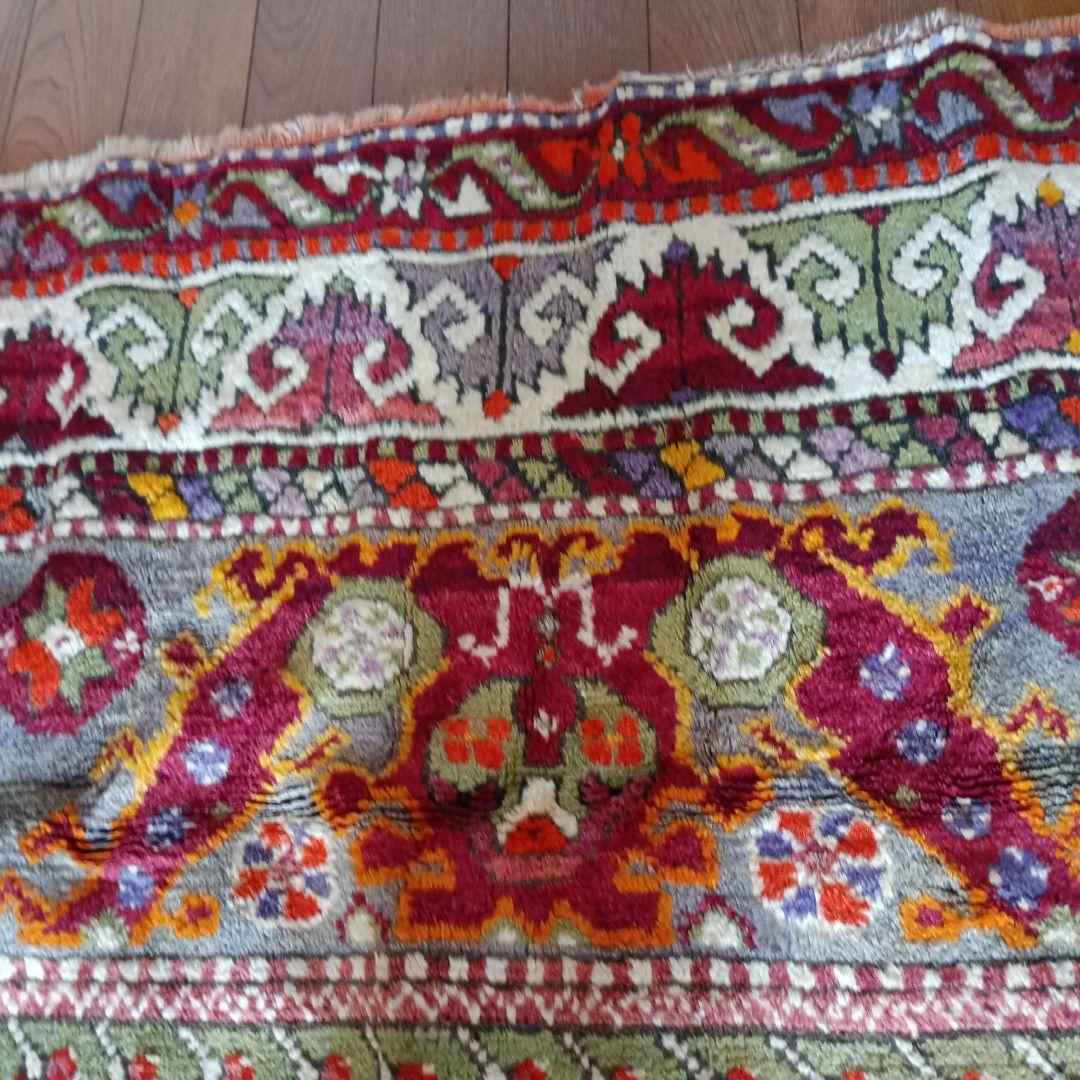 ペルシャ絨毯 トルコ絨毯 トライバルラグ 草木染 アンティーク