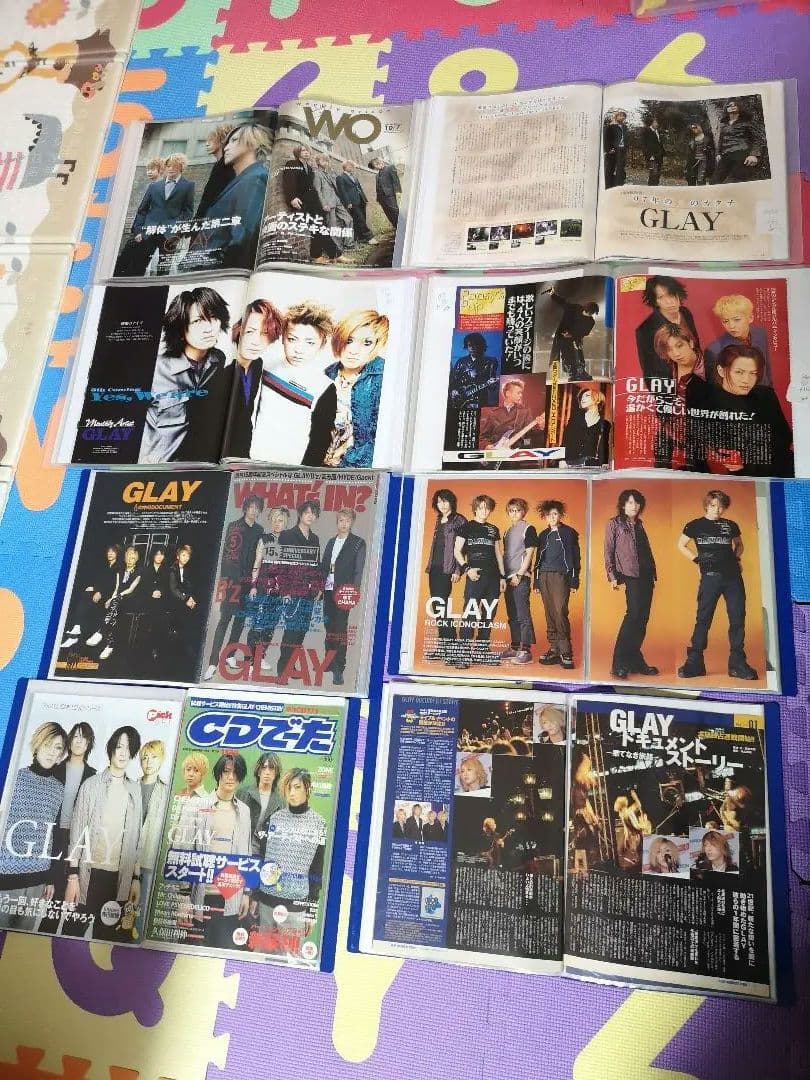 GLAY(1冊200円計算)207冊分　939ページ　切り抜きしファイリング済み