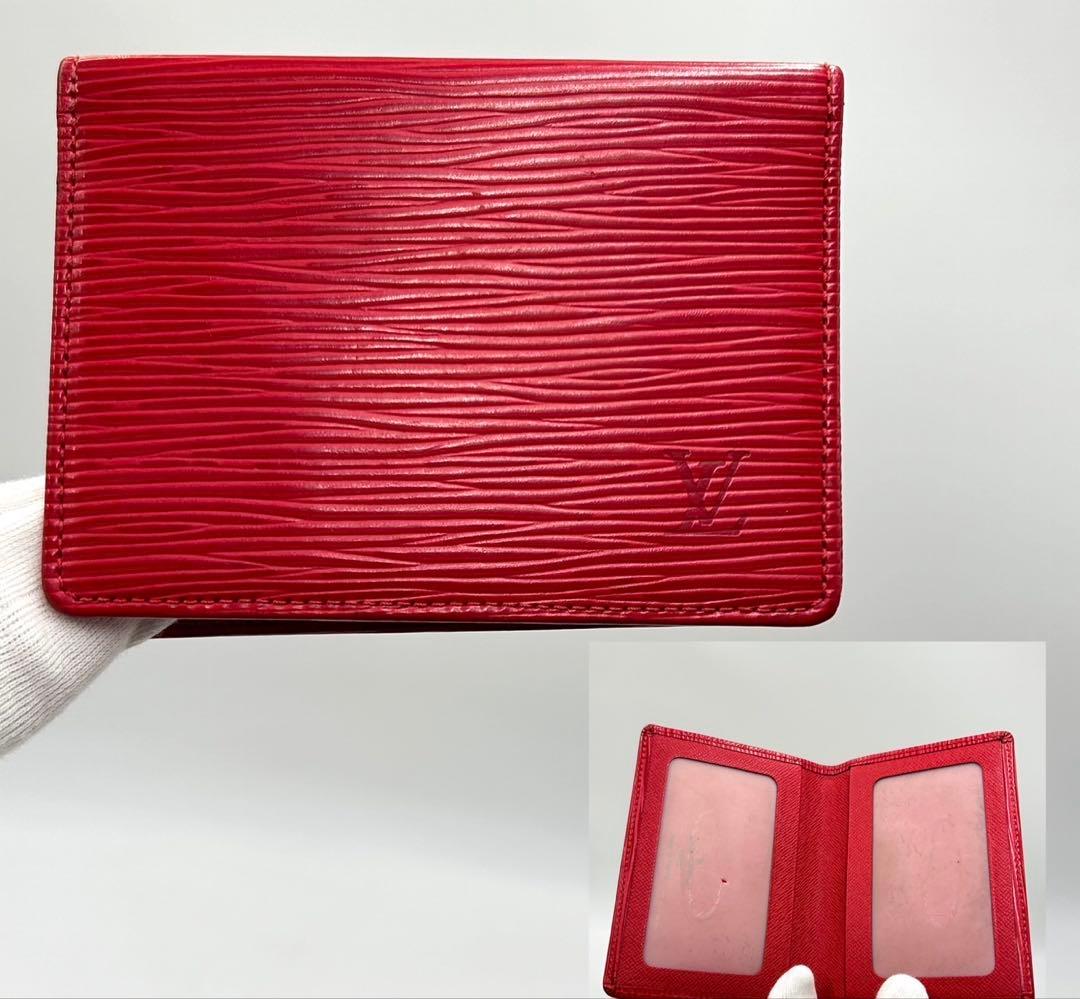 ❣️ルイヴィトン❣️エピ•ポルト2カルトヴェルティカル名刺入れパスケースカードケース 楽天市場】LOUIS VUITTON ルイ ヴィトン エピ ポルトカルト パス