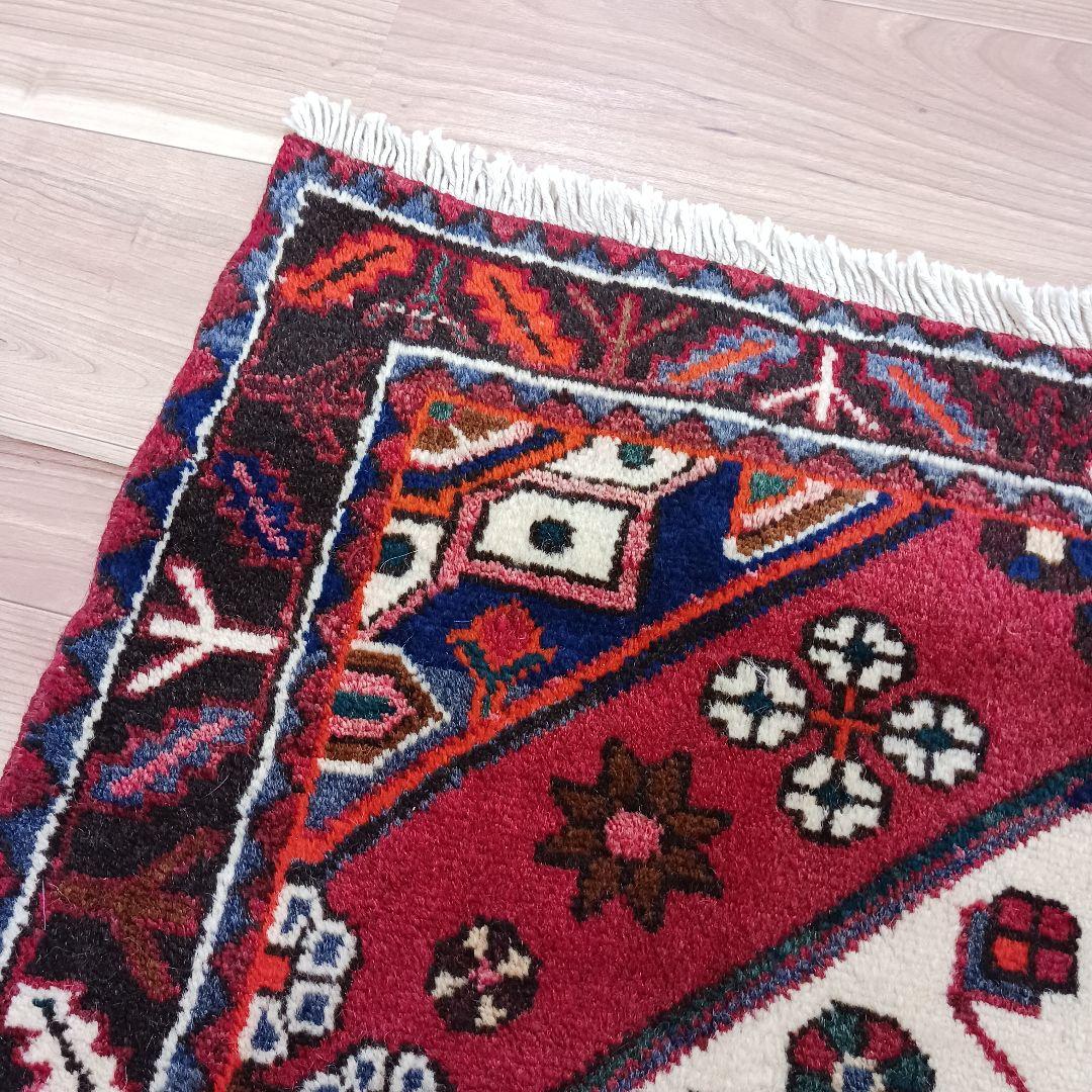 Y3201 ペルシャ絨毯 ハマダン産 ウール 手織り 150×105㎝