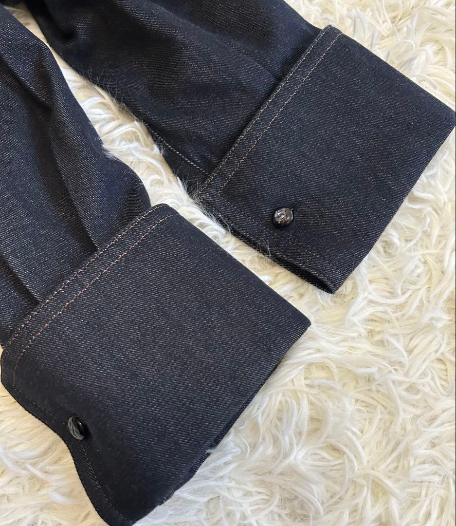 極美品✨マックスマーラ 白タグ コットン デニムシャツ イタリア製