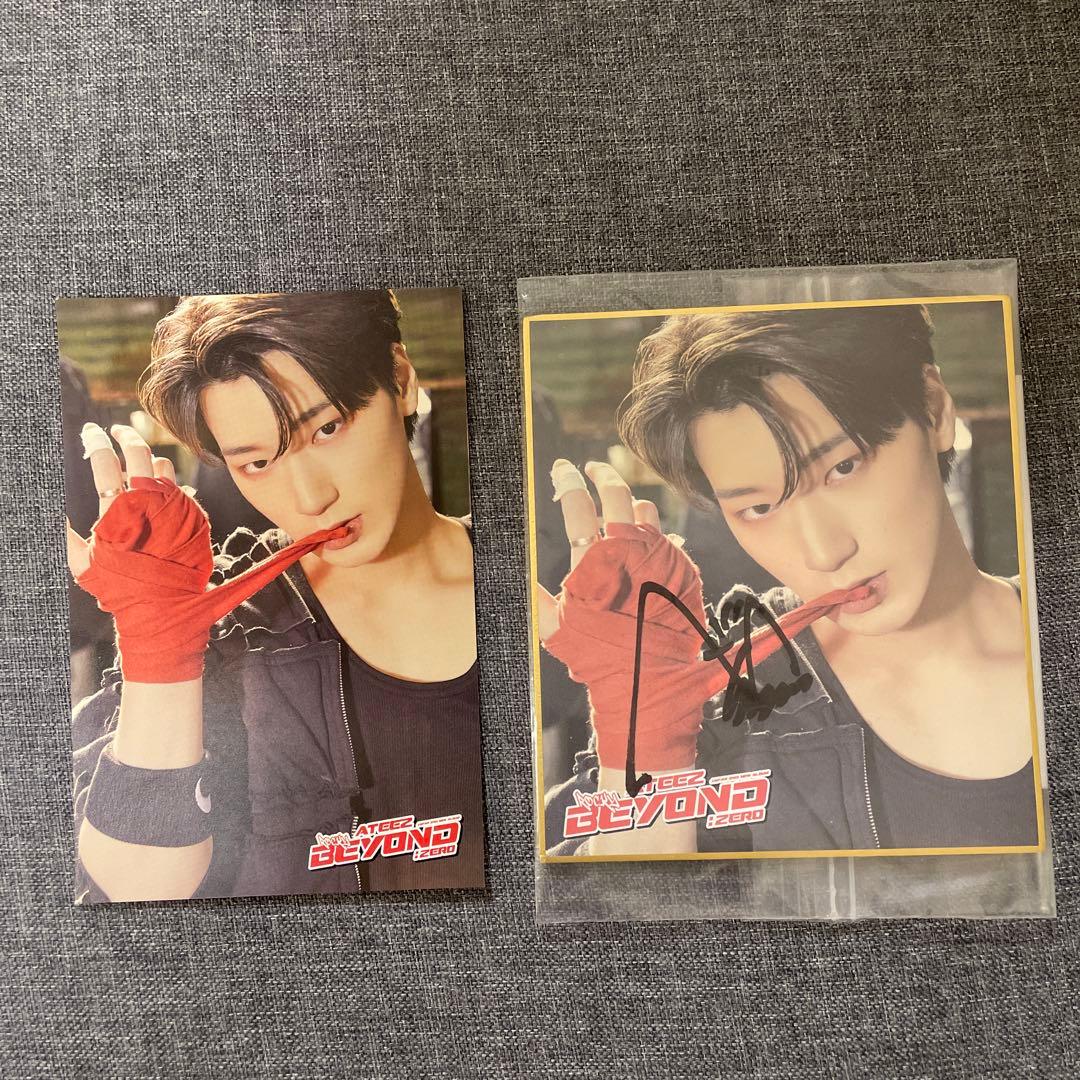 ATEEZ サン 自筆サイン BEYOND ZERO フォトカード付き‼️