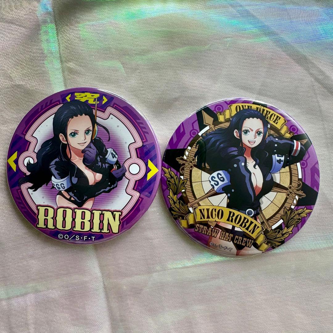 ONE PIECE 麦わらストア 輩缶バッジ アルティメットクルー ロビン