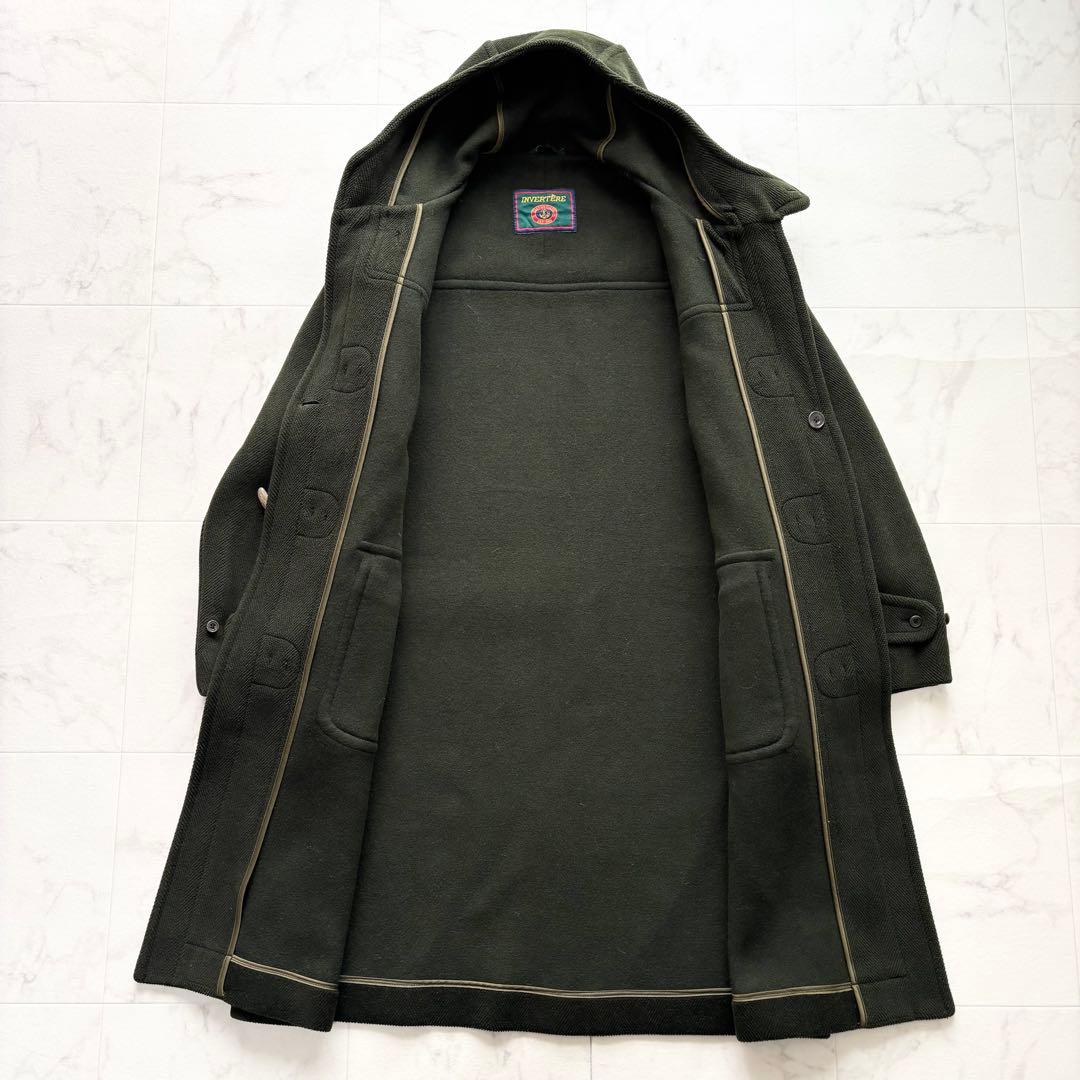 希少 インバーティア ダッフルコート 旧タグ ヘリンボーン ムーア