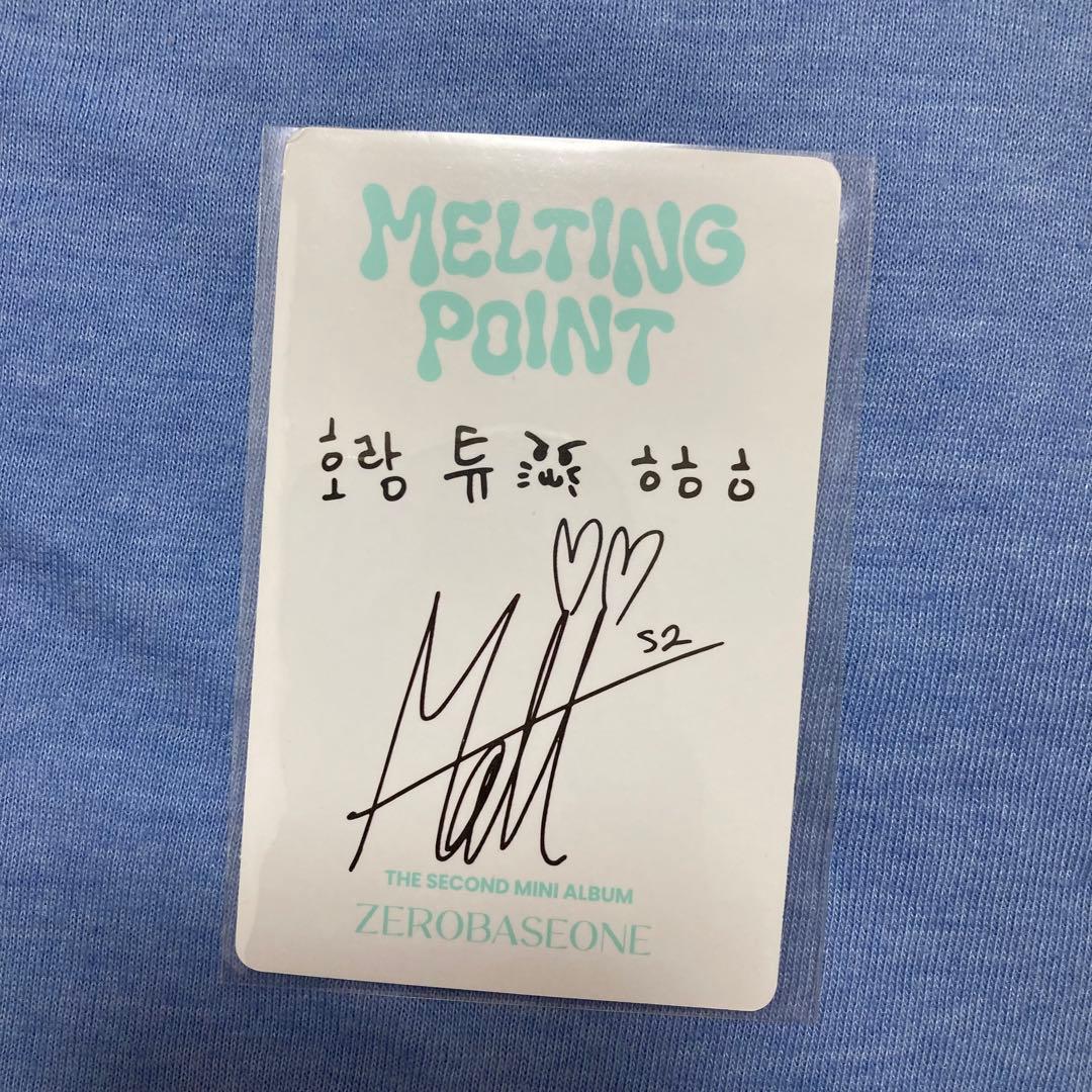 直筆】ZB1 ソクマシュー サイン トレカ - メルカリ