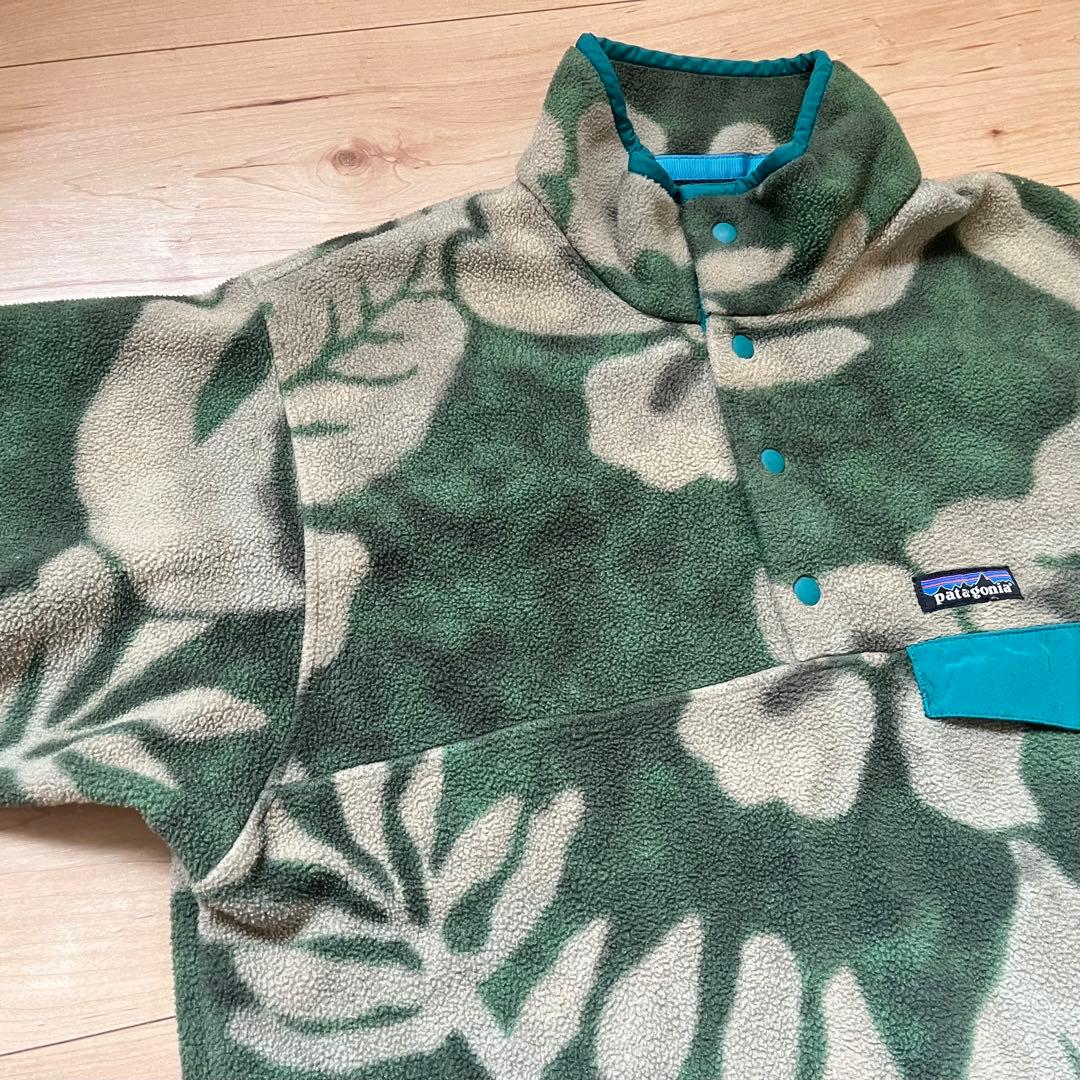 パタゴニア シンチラ フリース プルオーバー ハイビスカス スナップT