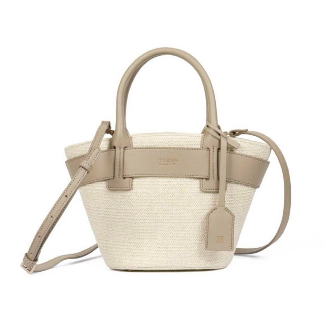 美品♡Herlipto Palma Mini Tote Bag taupe 2026年最新】PALMA mini tote bagの人気アイテム - メルカリ