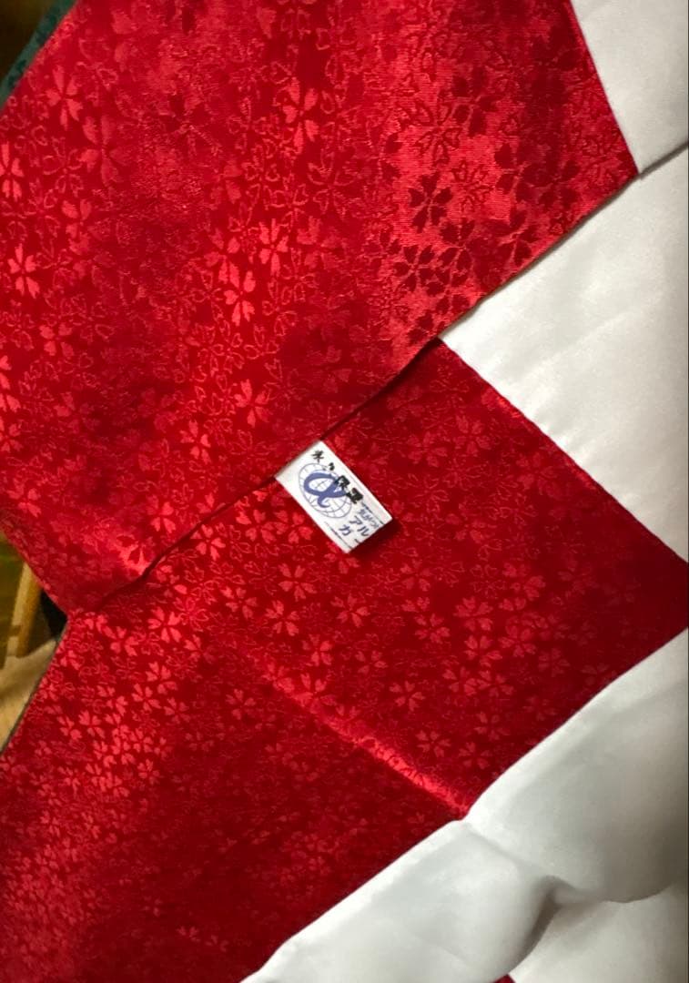 グリーン 花々 御所車 振袖 身丈151 Sサイズ