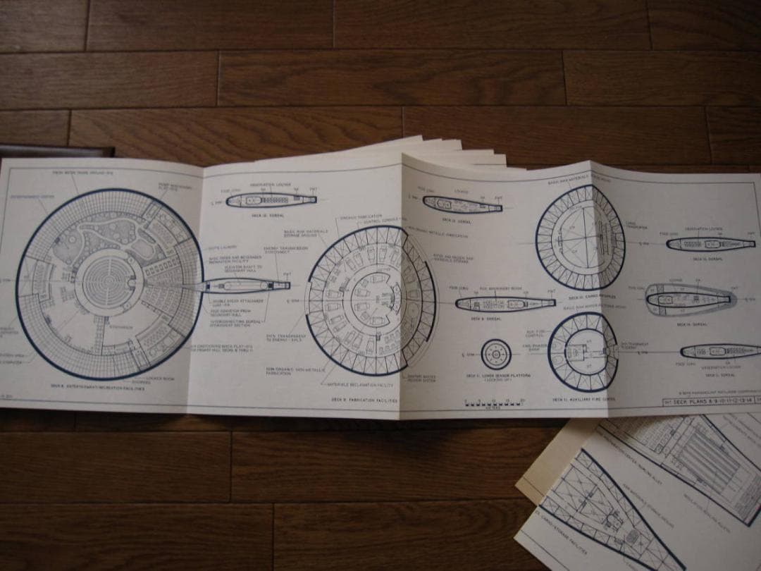 Star Trek Blueprints スタートレック 宇宙船 設計 青写真