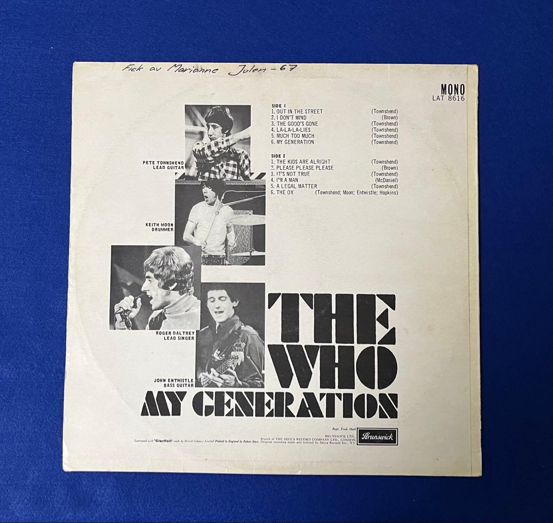 UKOrg ザフー My Generation 初版 1st Mono - メルカリ