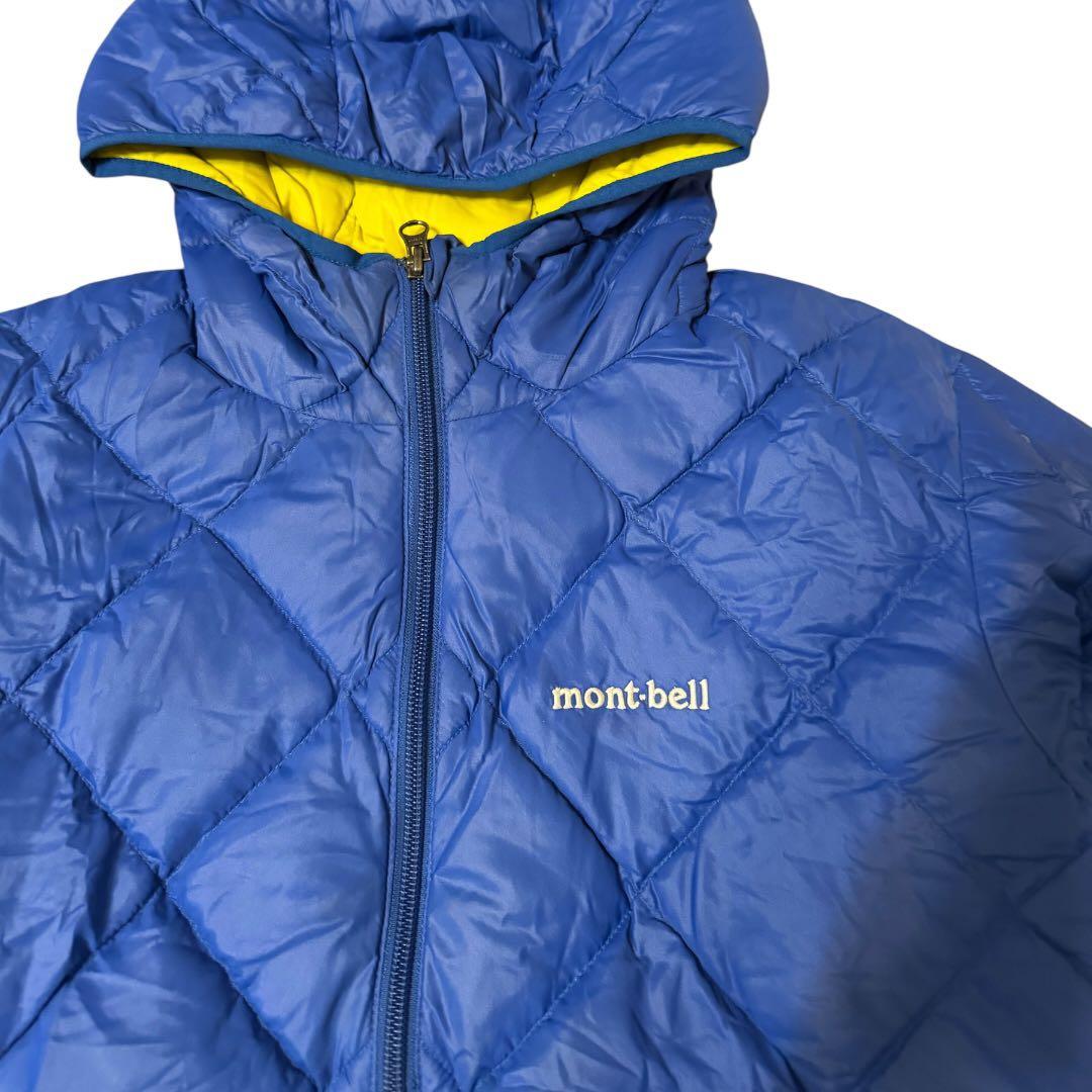 mont-bell ダウン リバーシブル 短丈 blue/yellow - メルカリ
