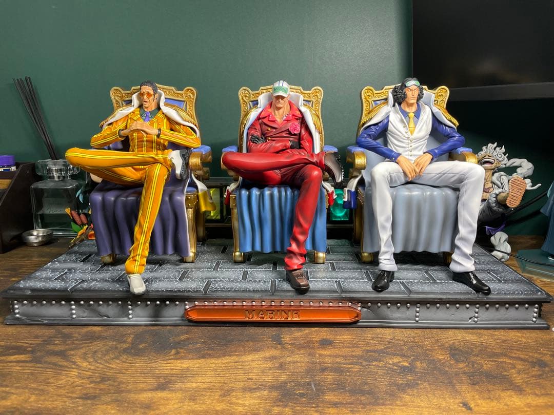 ONE PIECE 海軍三大将 赤犬 青雉 黄猿 セット フィギュア ワンピース フィギュア 海軍 赤犬 青キジ 黄猿 三大将 セット - メルカリ