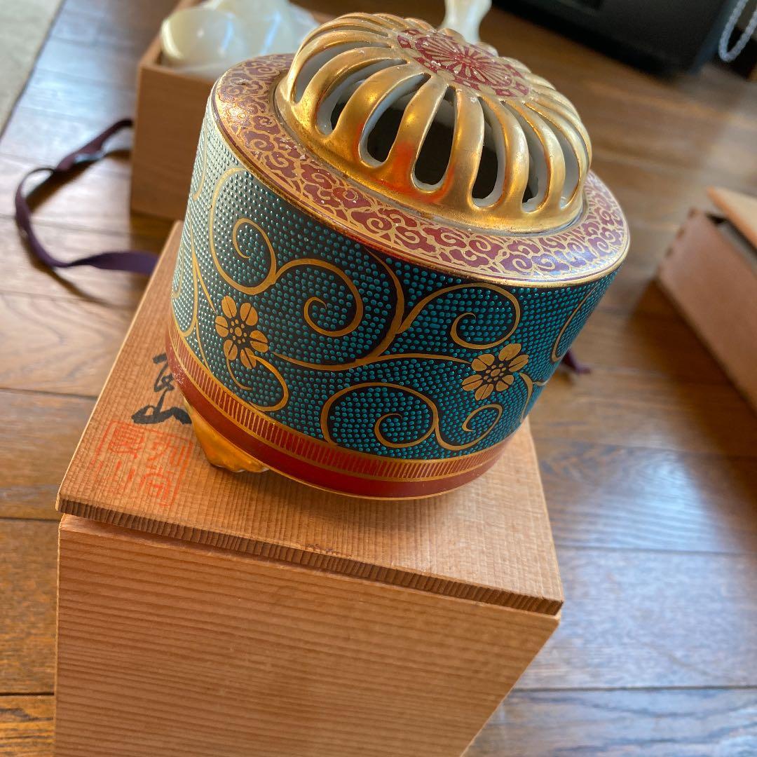 九谷　良山作　香炉 2026年最新】香炉 九谷 獅子の人気アイテム - メルカリ