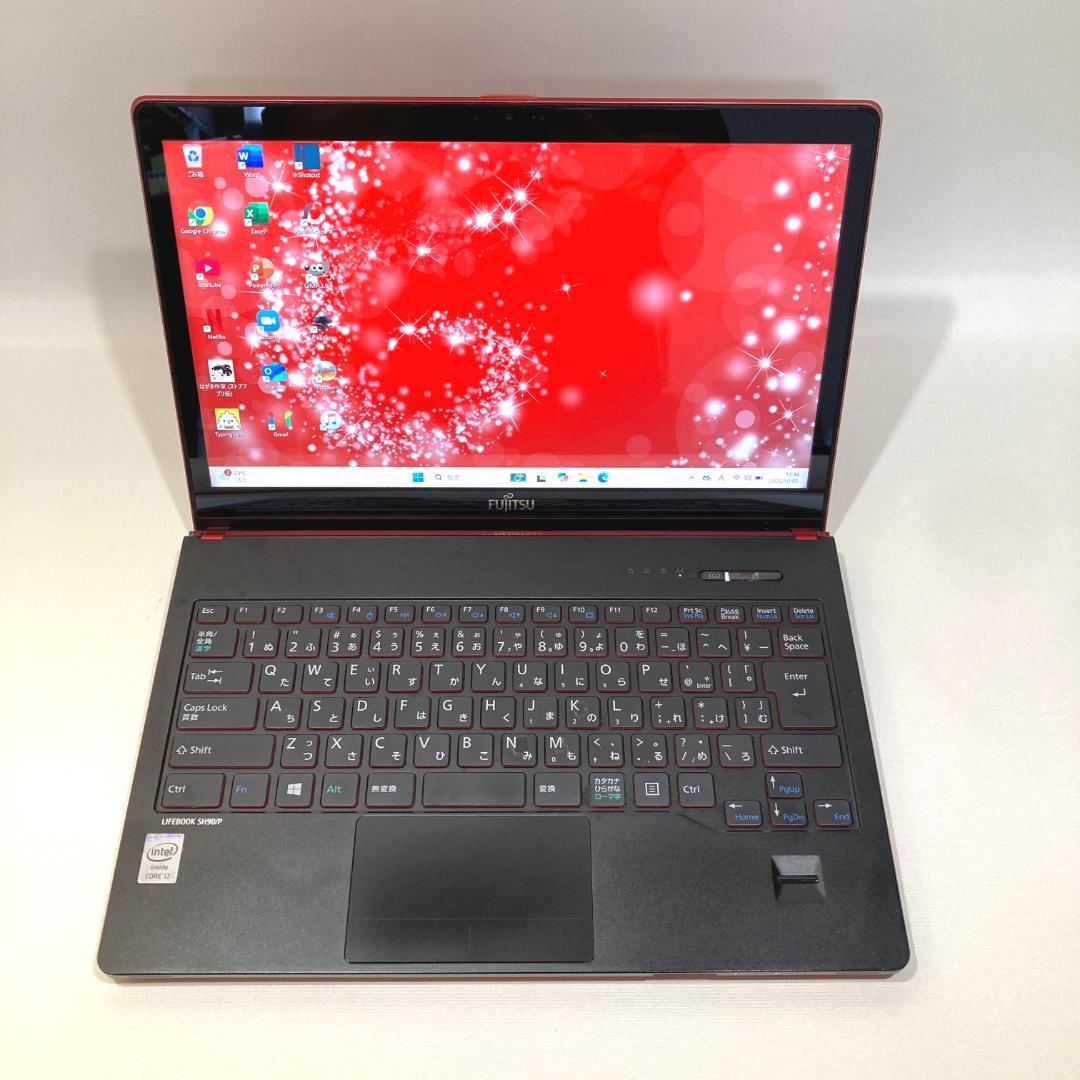 初心者✨超速i7・カメラ・オフィス◇赤黒◇すぐ使えるノートパソコン